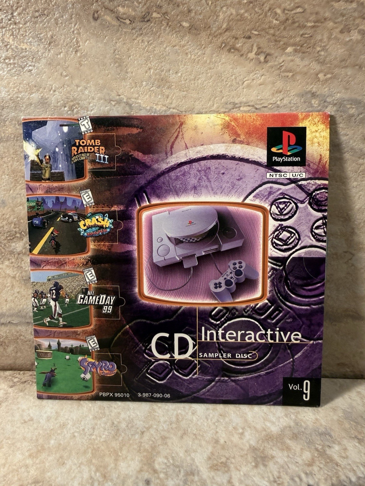 Sony PlayStation One PS1 Video Game Console Gray Box Demo Foam Memory Card