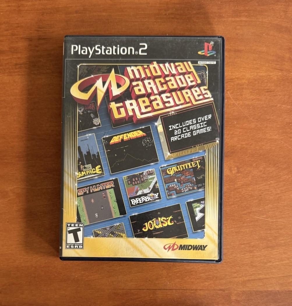 Midway Arcade Treasures (PlayStation 2, Ps2) CIB Complete w/ Reg & Tested
