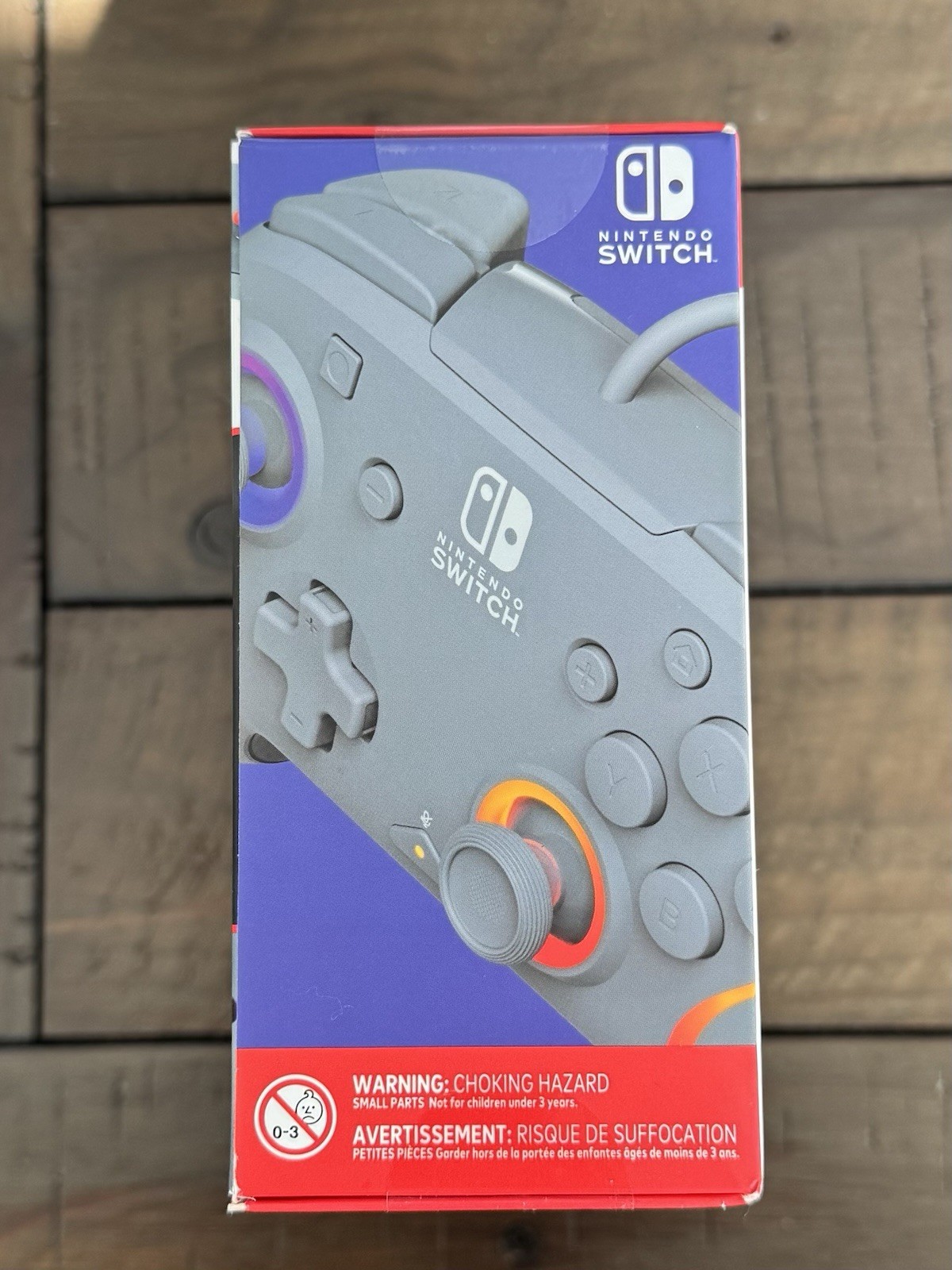 PDP Afterglow- Wave Wired Controller – Nintendo Switch-Grey Color-Brand New