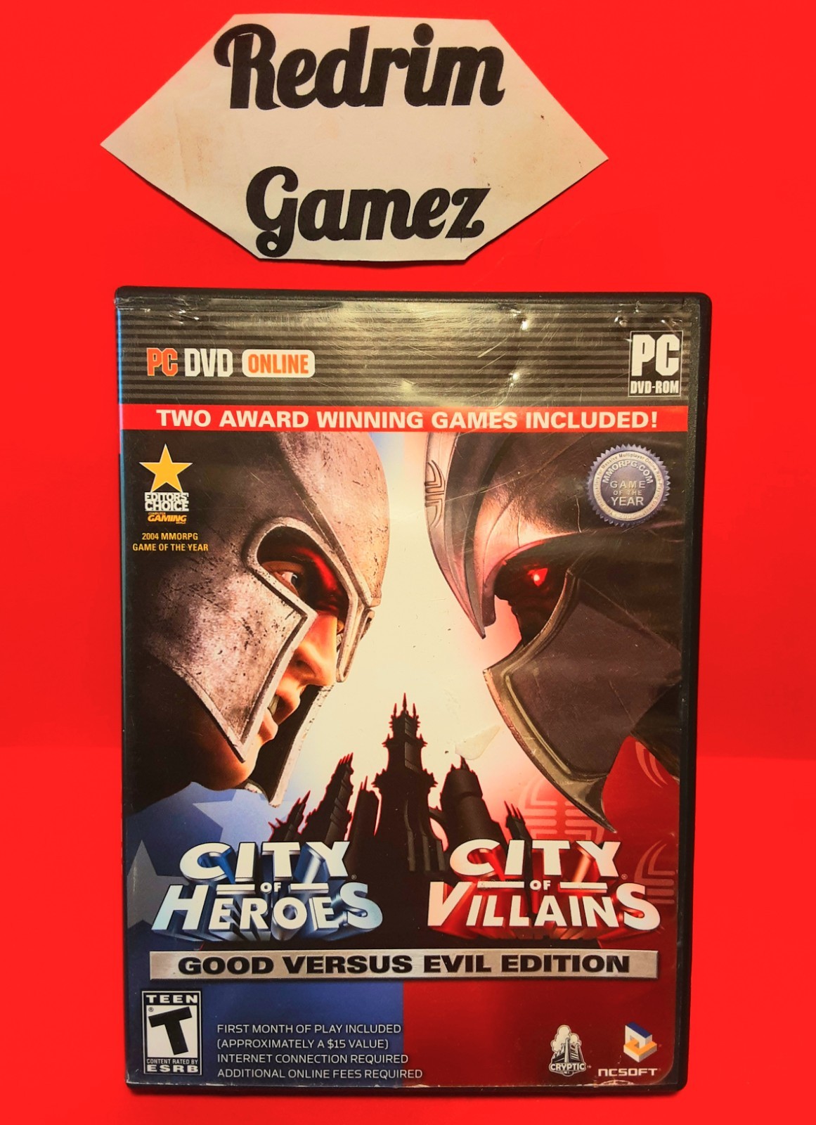 City Of Heroes City Of Villians Windows PC CD-Rom Video Games NCSOFT