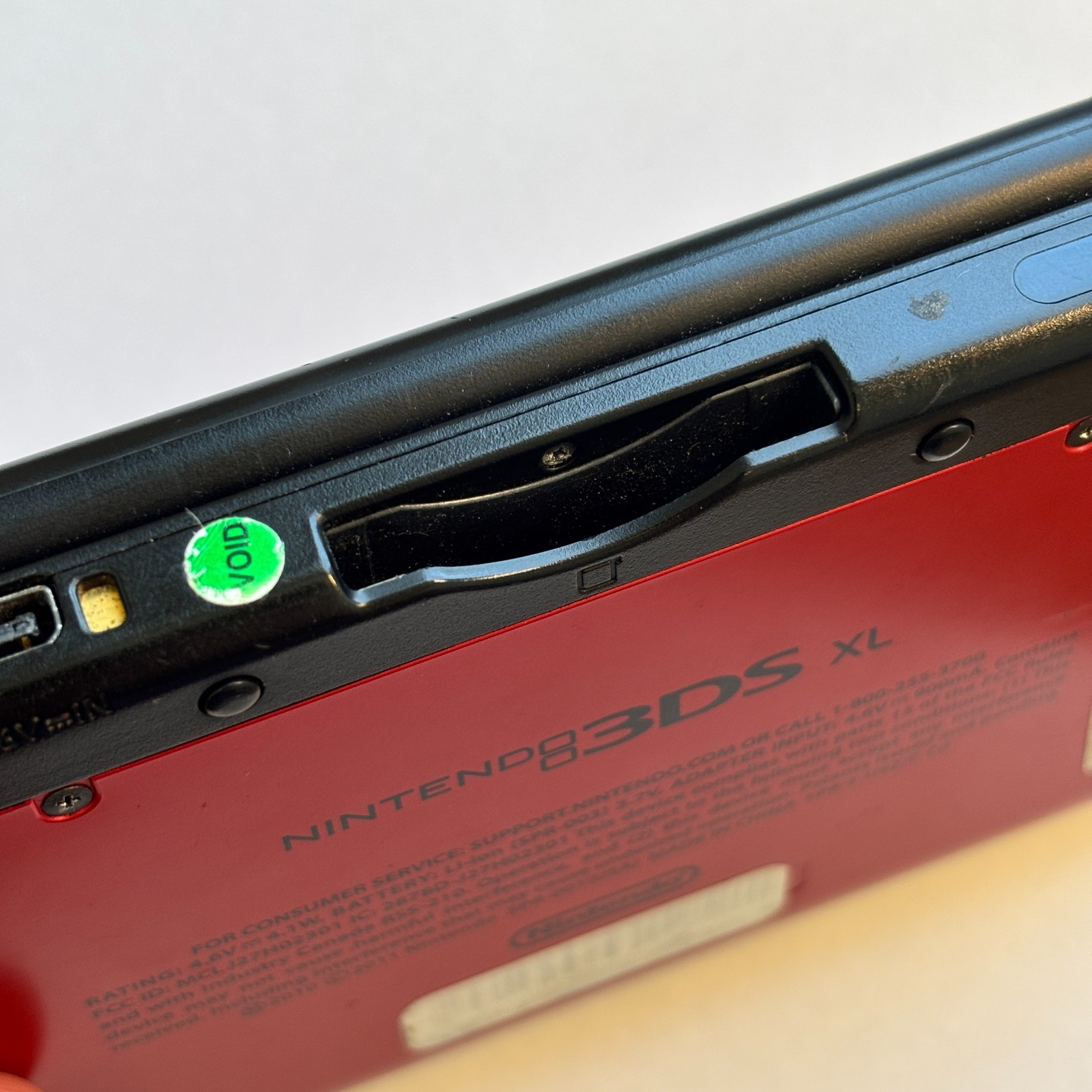 Nintendo 3DS XL Red Console SPR-001 Top Screen Repair 3 Game Bundle Tested Works