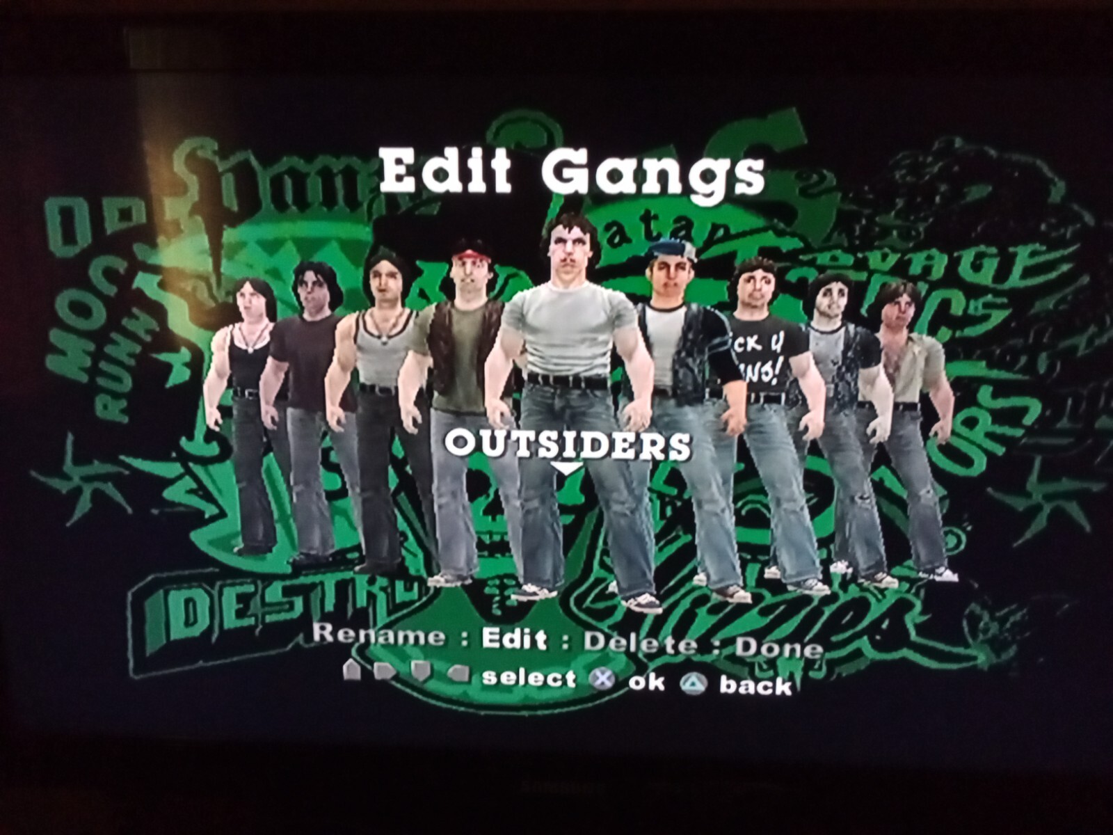 PS2 The Warriors Memory Card All Characters Unlocked and Maps , No Game