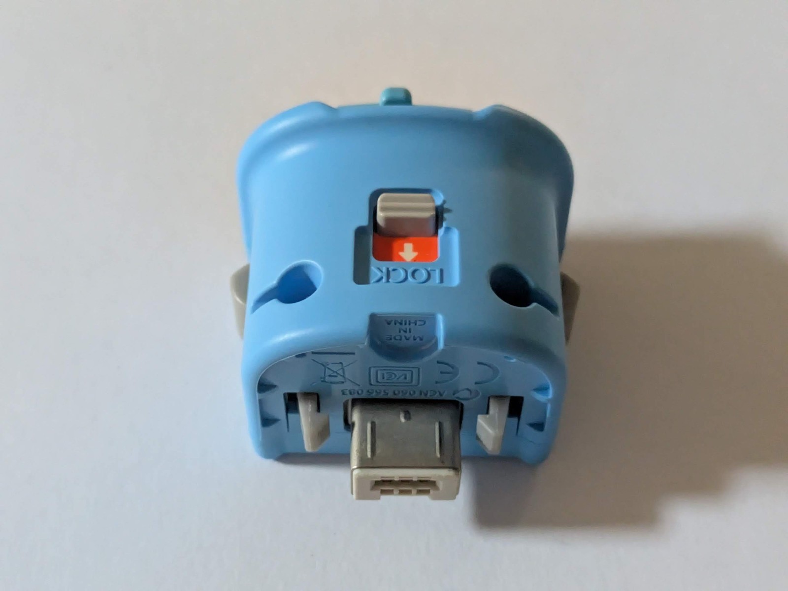 Nintendo Wii Motion Plus ” Blue ” Adapter RVL-026 Sports Resort OEM Tested Rare