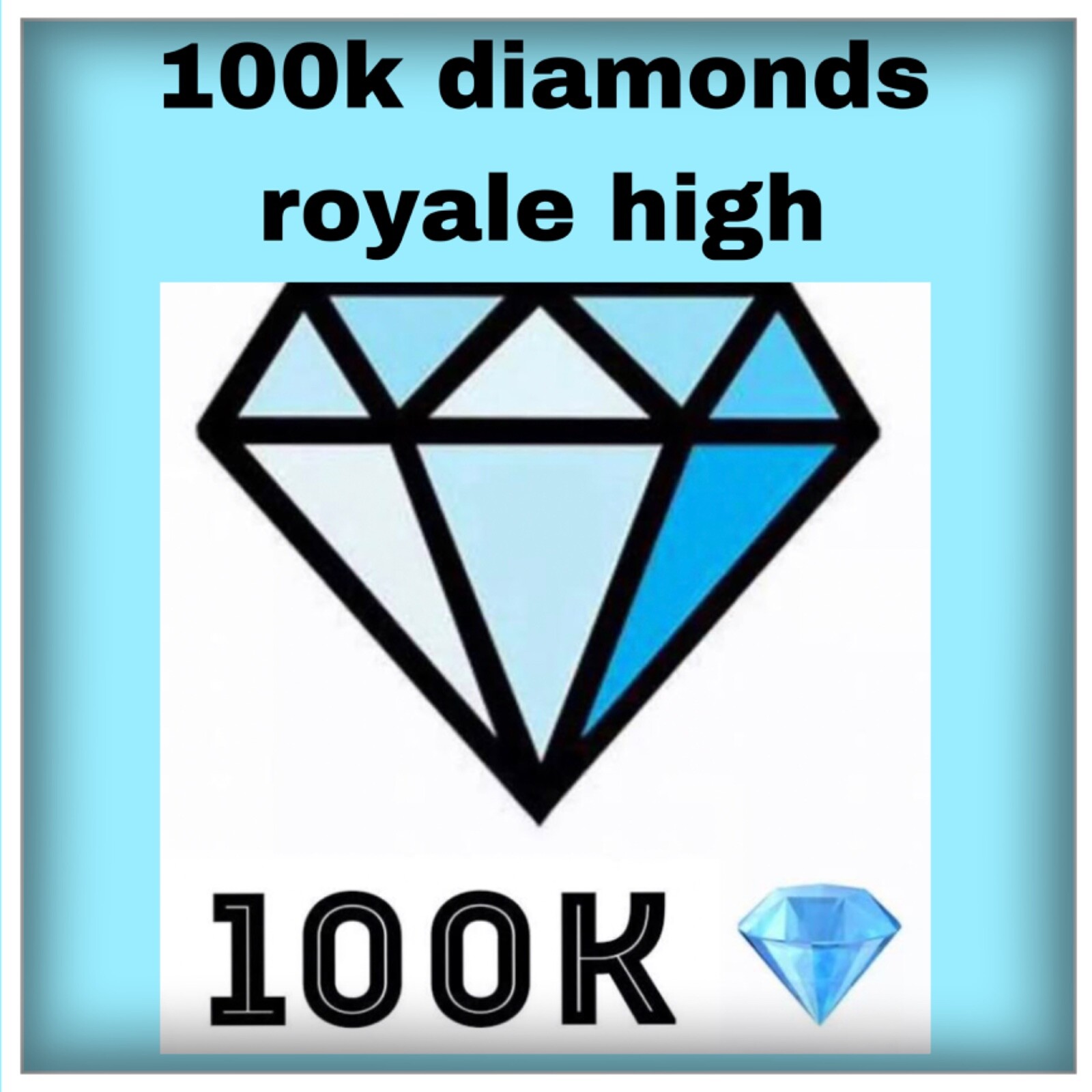 Roblox Royale High 100K Diamonds!! 100,000 for shop & trading. 