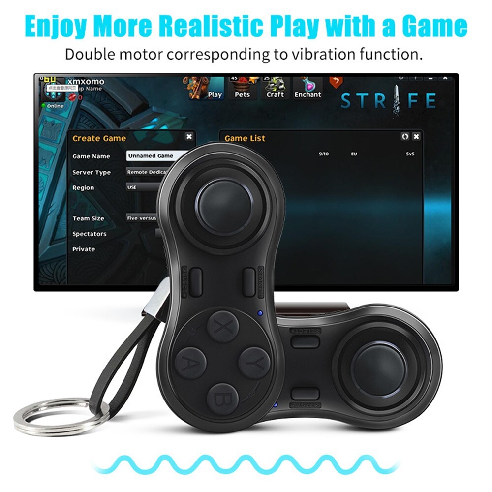 Quick Acting Sturdy Wireless Remote-Controlled Game Controller for Android Apple