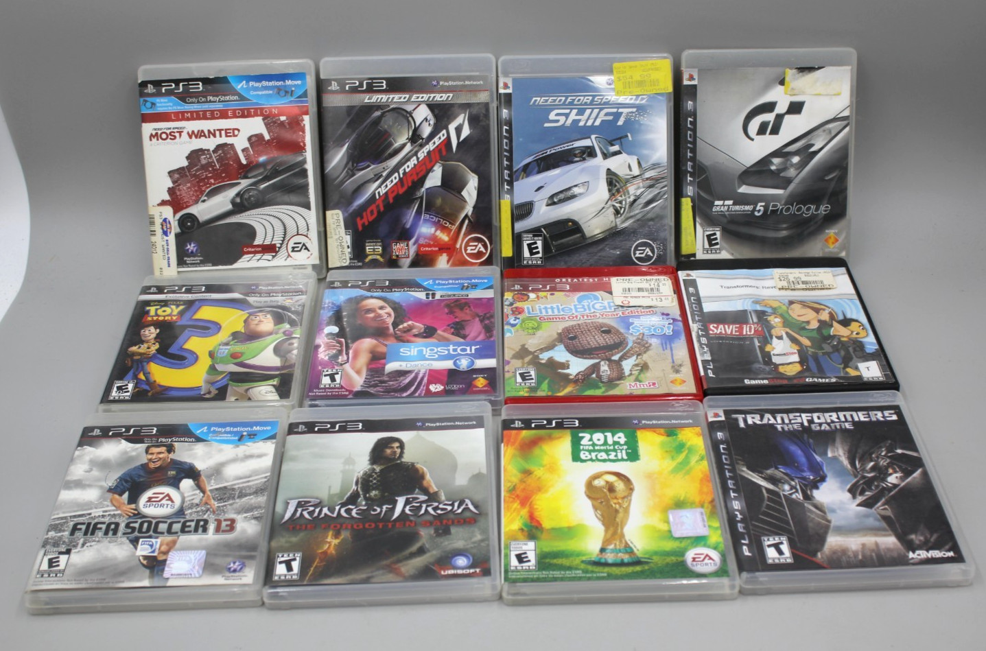 Lot of 12 Sony Playstation 3 PS3 Games Prince Persia Need for Speed Transformers