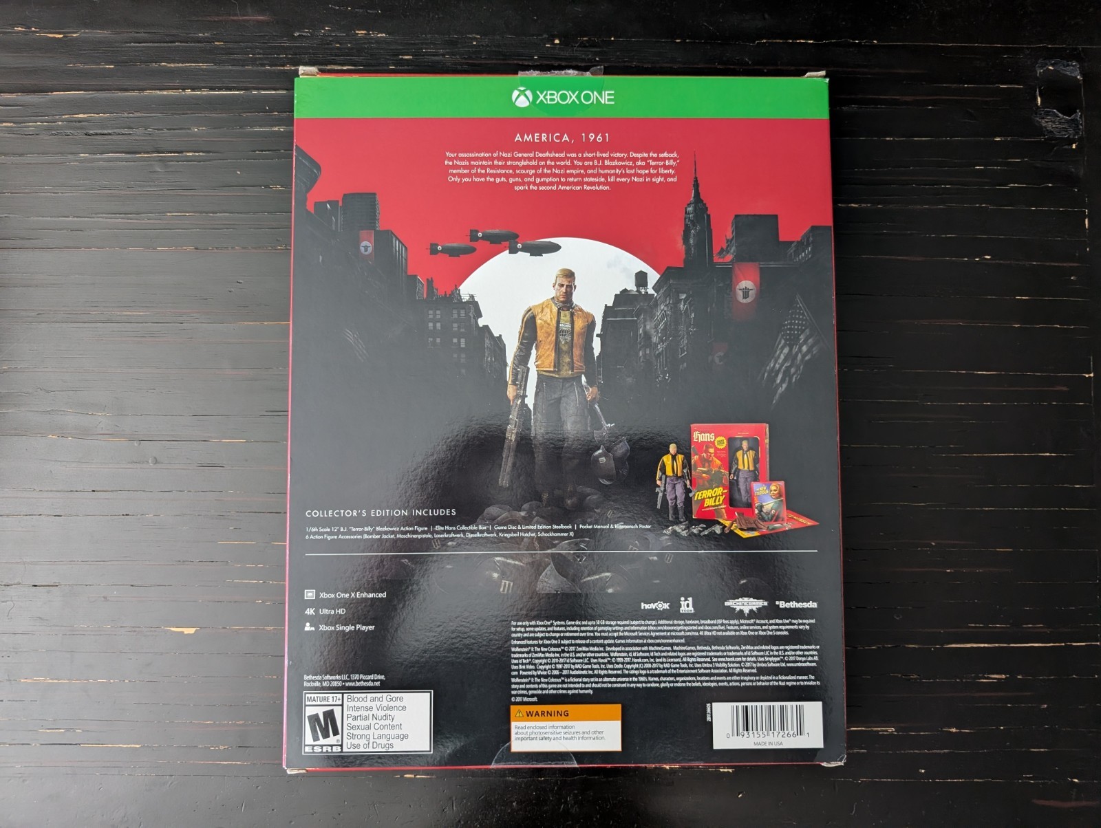 Wolfenstein 2 The New Colossus Collector’s Edition Complete Near Mint, Xbox One