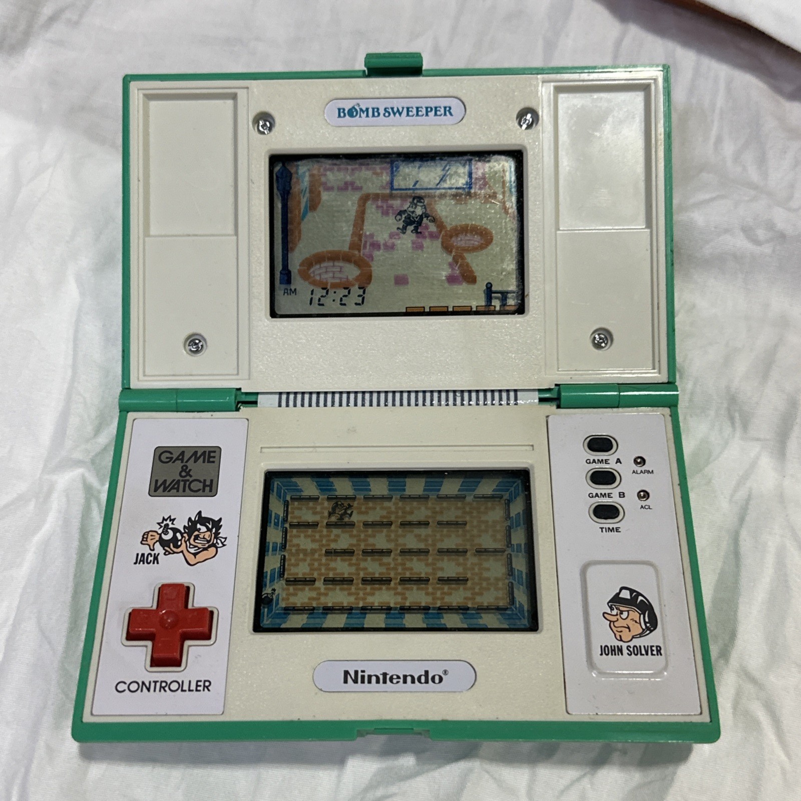 Nintendo Game & Watch Bomb Sweeper BD-62 1987 Multi Screen WORKING