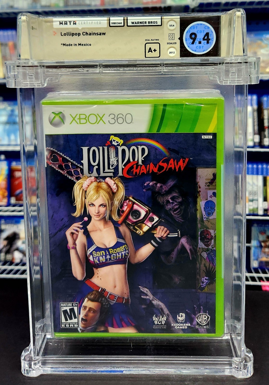 LOLLIPOP CHAINSAW – Xbox 360 – WATA Graded 9.4 A+ Mint Condition / Sealed