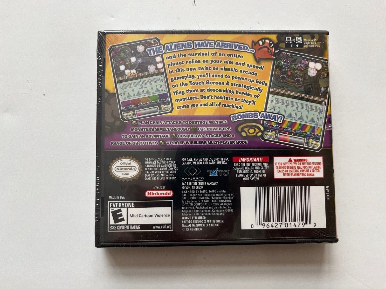 Monster Bomber (Nintendo DS, 2006) New Factory Sealed OOP Majesco Taito
