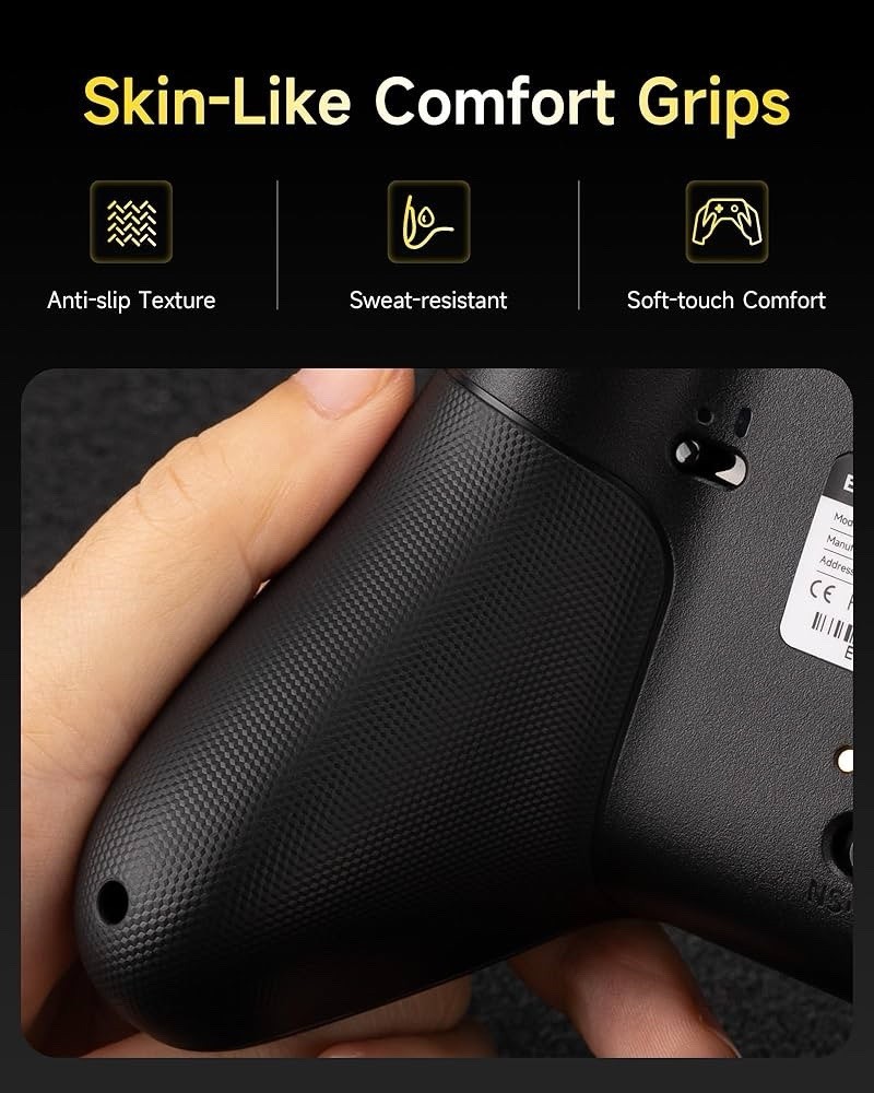 EasySMX X05Pro Wireless PC Controller – Quiet-Press Buttons, 2-Stage Impulse Tri