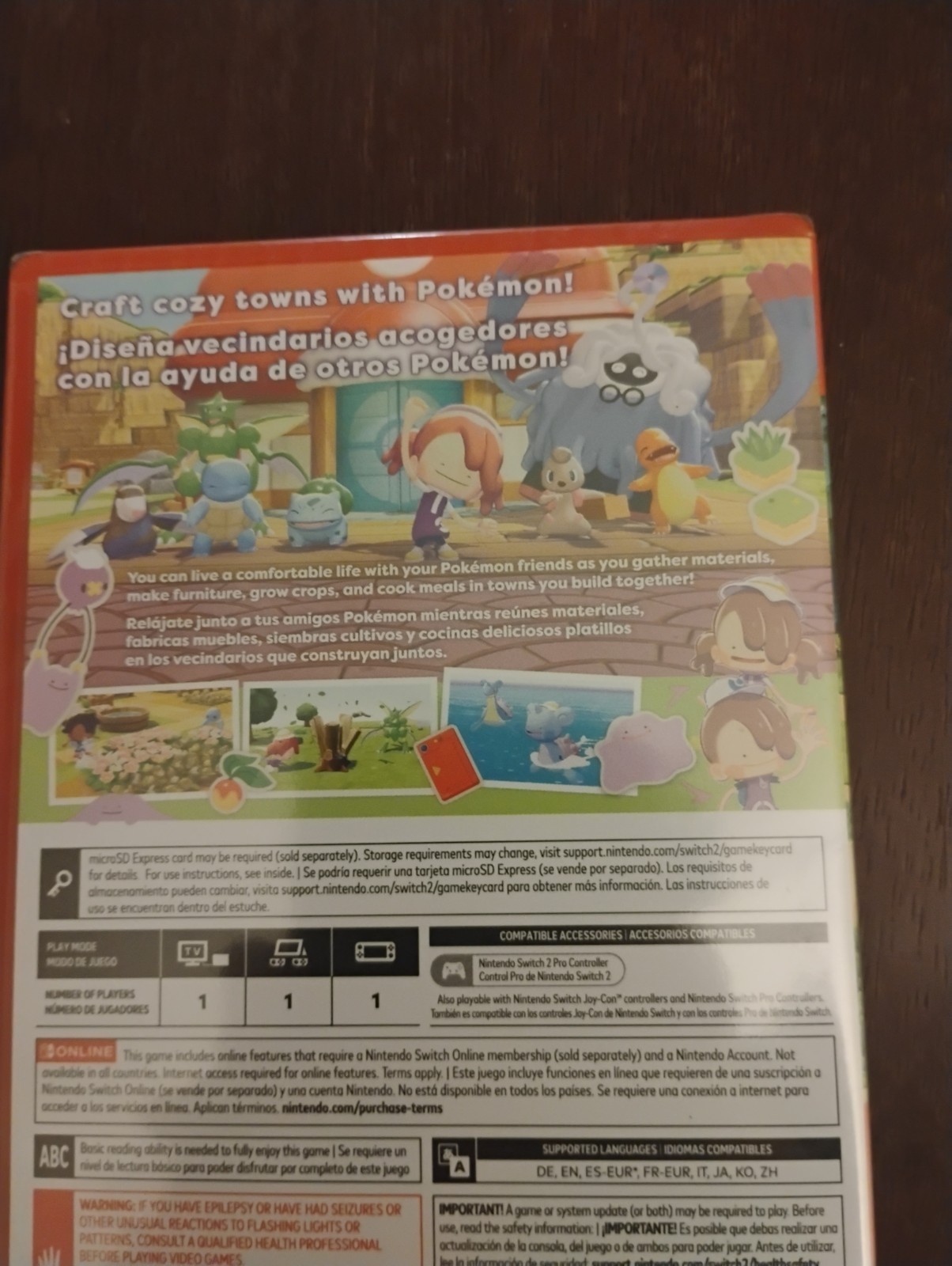 Pokemon Pokopia (Game-Key Card) Nintendo Switch 2 New Sealed