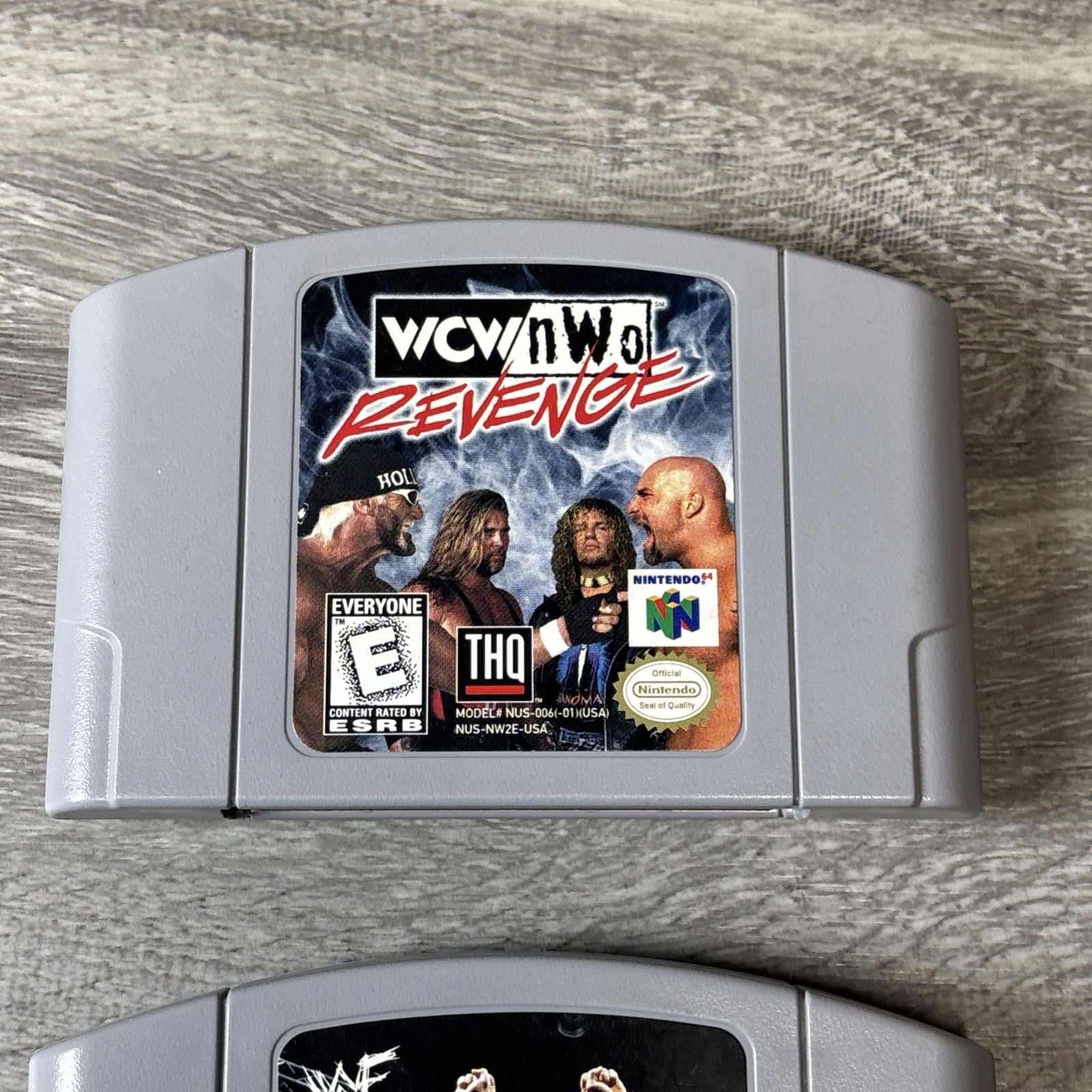 Nintedo 64 WCW/NWO REVENGE WWF War Zone N64 CART TESTED AND WORKS Wrestling