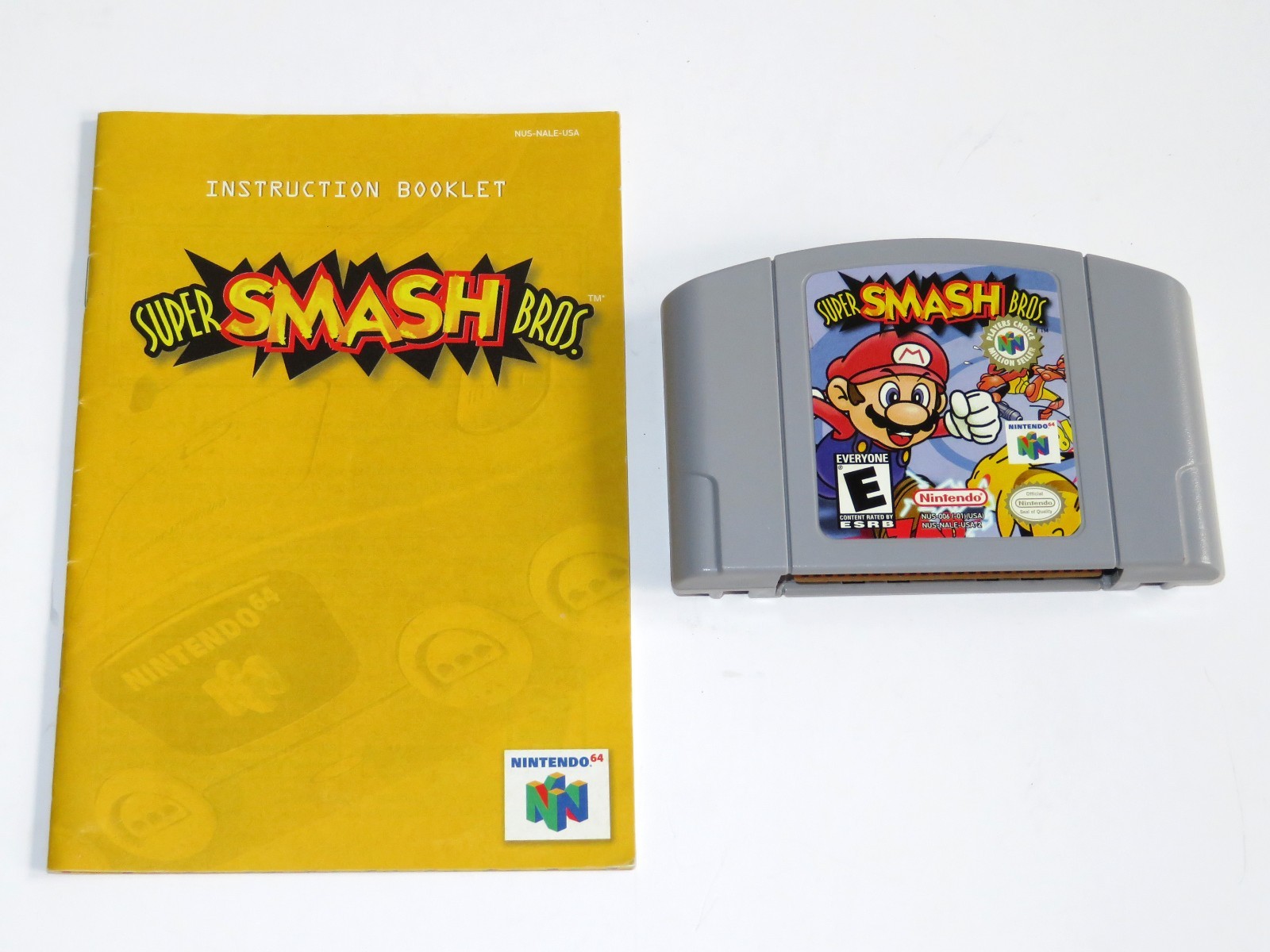 Super Smash Bros Authentic Nintendo 64 (N64)with Instruction Manual Tested