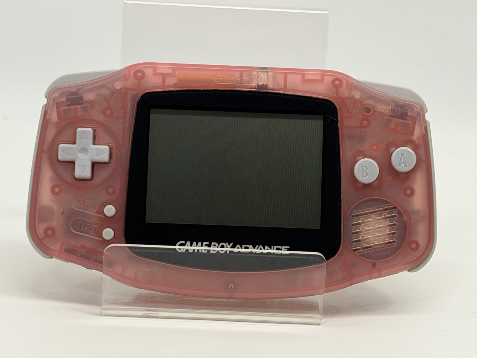 Nintendo GameBoy Advance GBA Clear Fuchsia Pink AGB-001 Console