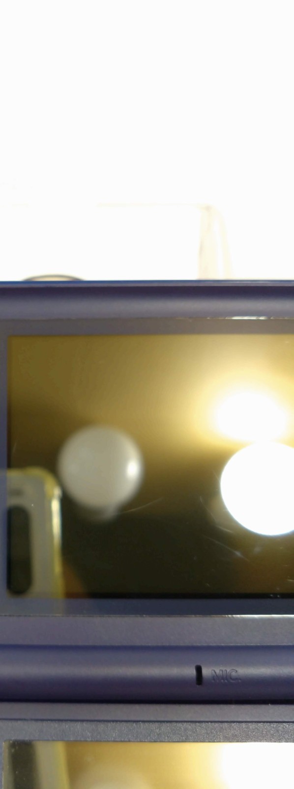 DS Lite Enamel Navy USG-001 w/GBA Connect Cover Tested Nintendo DS 0624A