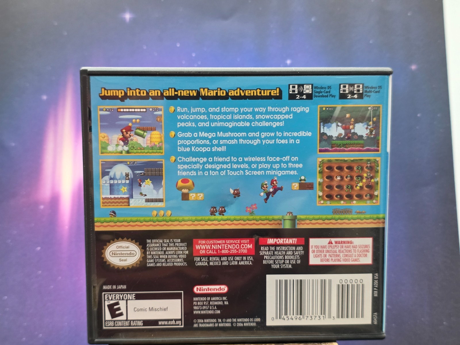 New Super Mario Bros Brothers (Nintendo DS, 2006) TESTED! Complete!