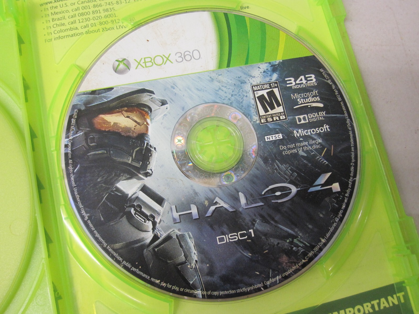 Halo 4 Microsoft Xbox 360 Studios 343 Industries M-Mature Video Game