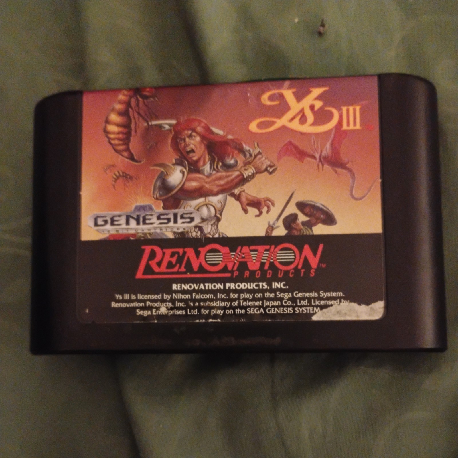 Yes: Wanderers From Ys Published By Renovation For The Sega Genesis