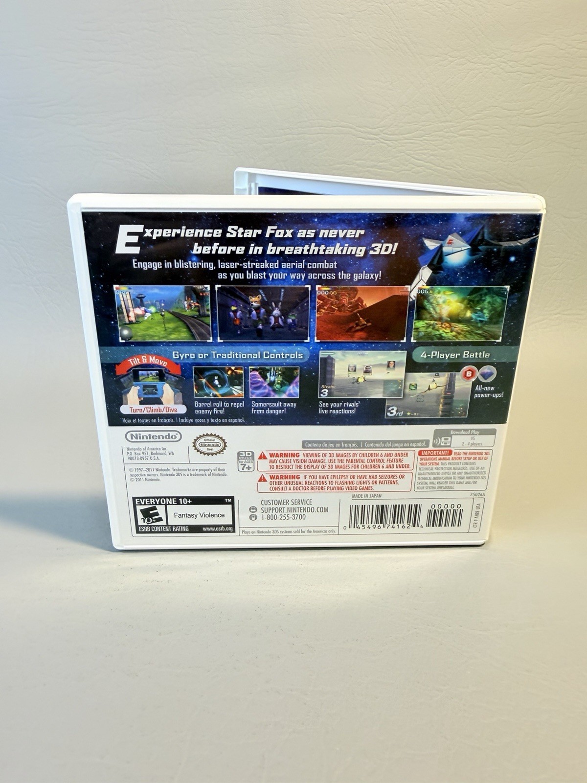 Star Fox 64 3D (Nintendo 3DS, 2011) CIB – Near Mint Condition
