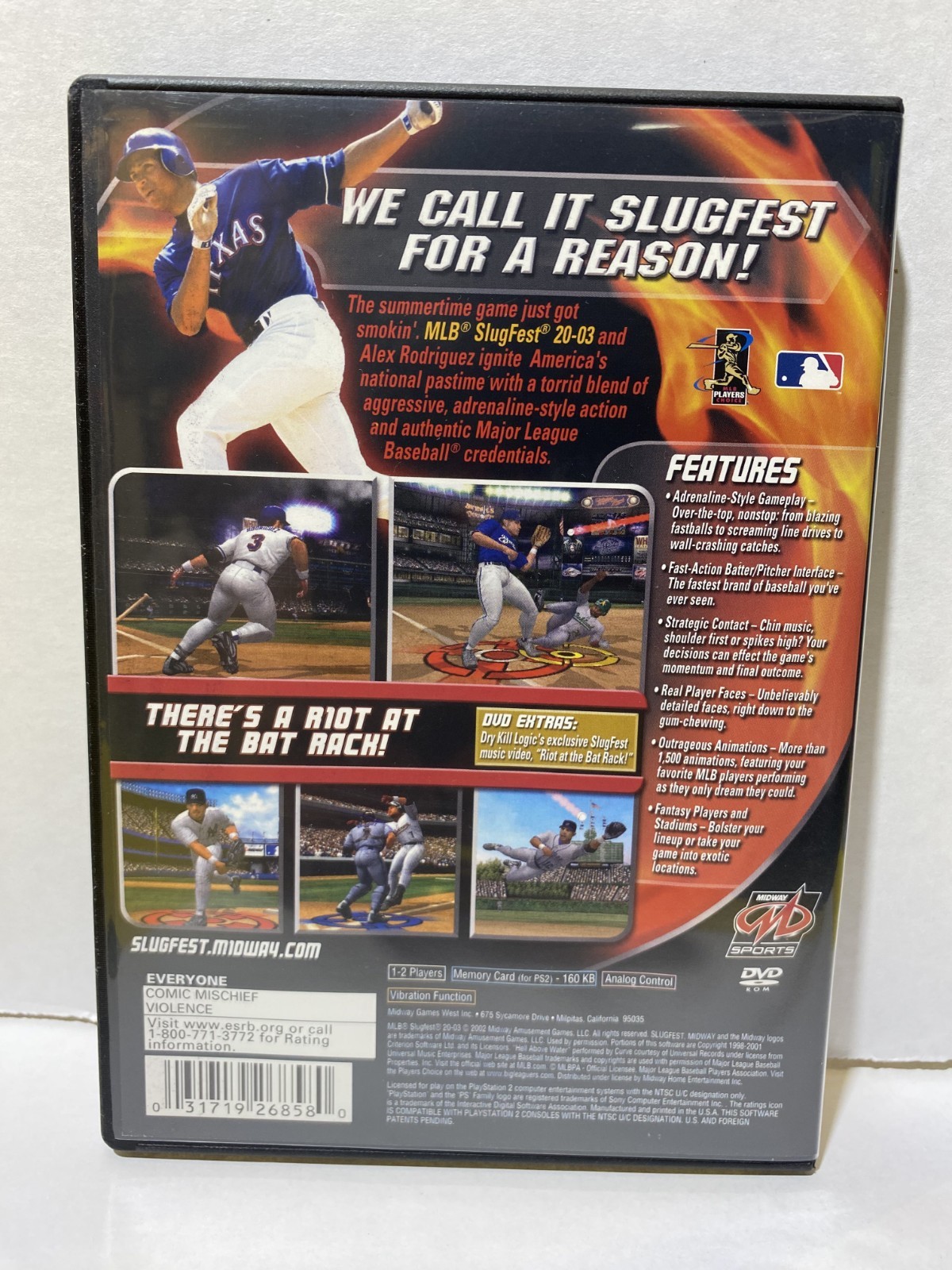 PS2 – MLB Slugfest 2003 Sony PlayStation 2 CIB + Reg Card Tested Free Shipping