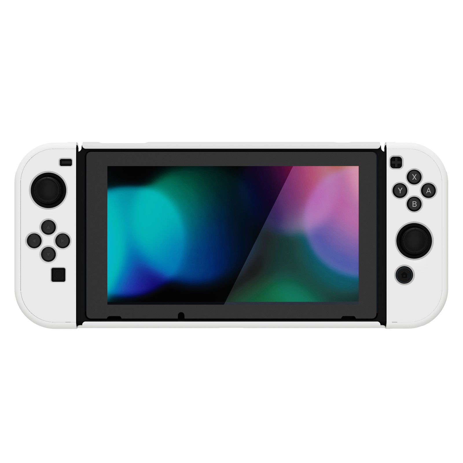 PlayVital Glossy Back Cover for Nintendo Switch Console NS Joycon Hard Shell