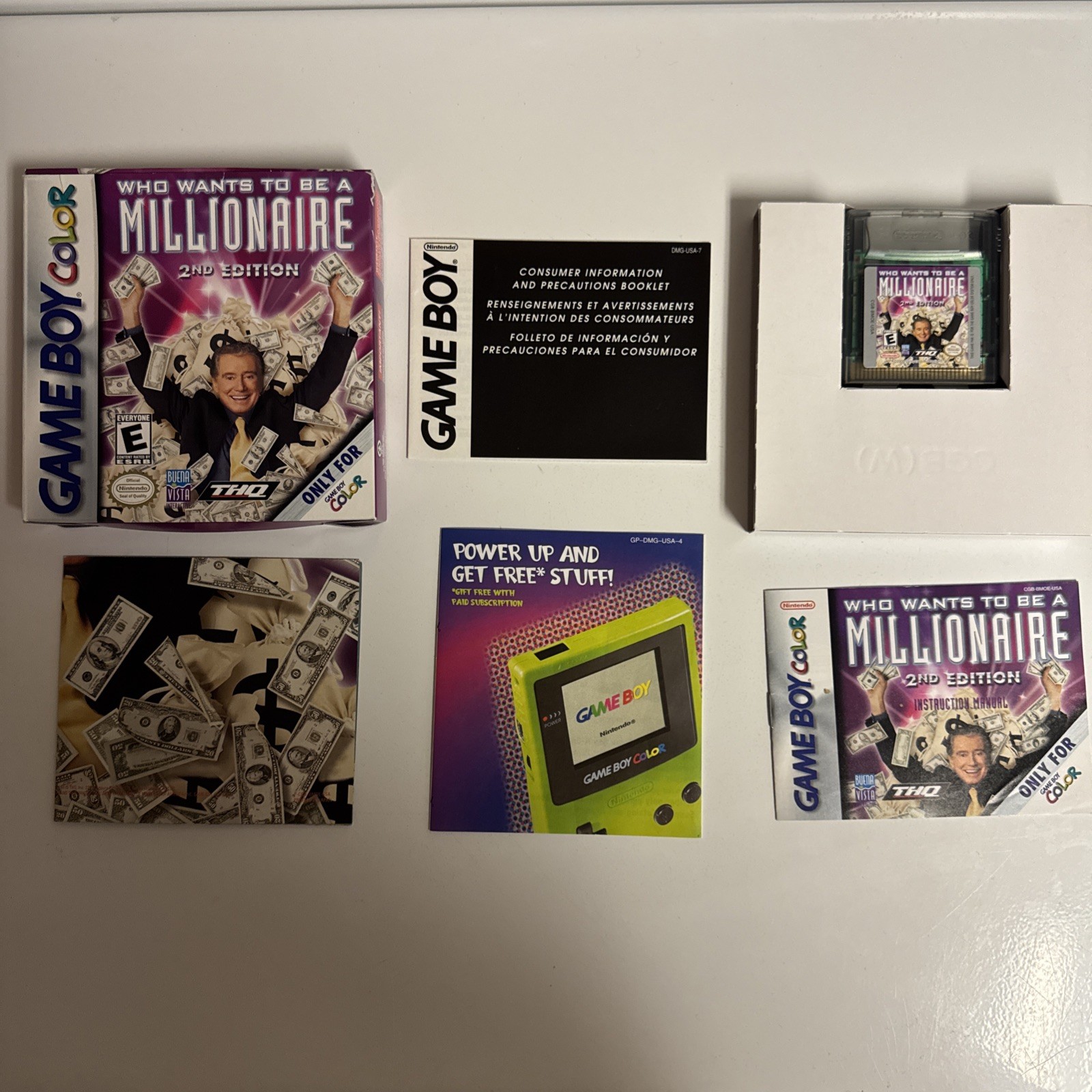 Who Wants to Be a Millionaire 2nd Edition – Nintendo Game Boy Color Complete