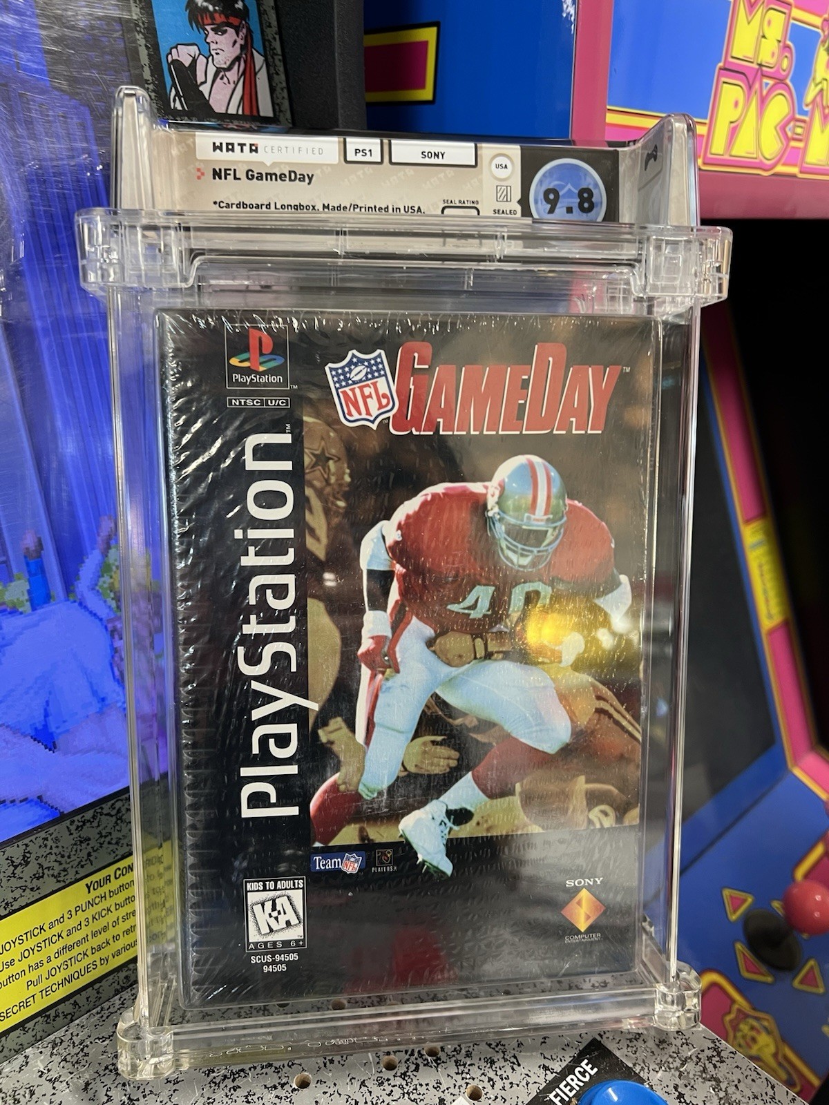 1995 PS1 NFL GameDay Cardboard Longbox WATA 9.8 A Sealed NEW Sony Playstation