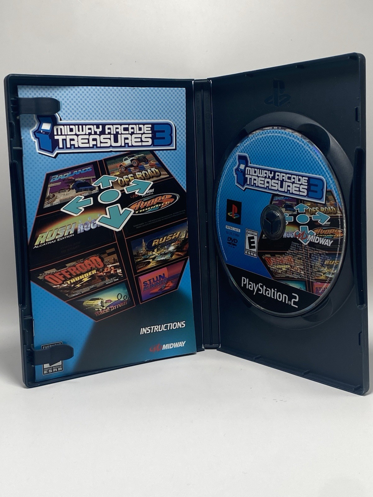 Midway Arcade Treasures 3 PS2 (Sony PlayStation 2, 2005) with Manual