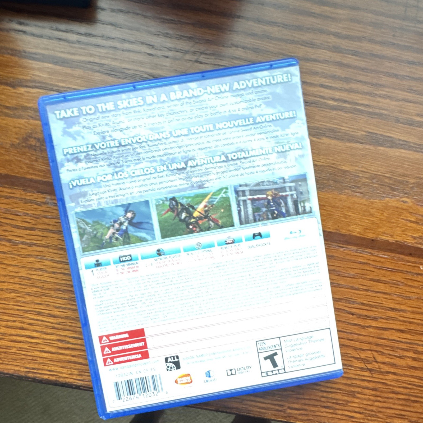 BANDAI NAMCO Sword Art Online: Lost Song PS4 Disc & Case, MP/Online, T