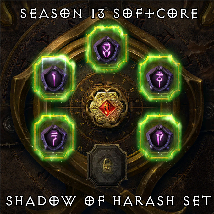 Diablo 4 🔥 WARLOCK FULL SETS 5/5 🔥 Harash Shadow | Nameless | Season 13