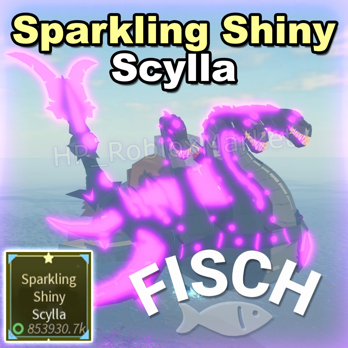🐟 FISCH | Sparkling Shiny Scylla ⚡FASTEST DELIVERY⚡ fish/cs/relic/rare
