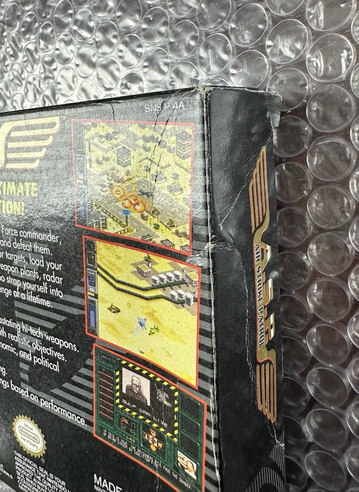 A.S.P. Air Strike Patrol (SNES) Super Nintendo CIB Complete + Poster Tested SETA