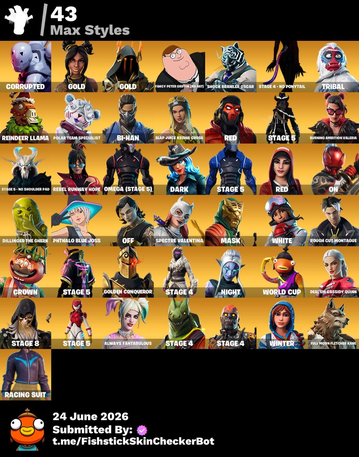 🔥171 Set: Sparkle Specialist, The Reaper, Omega 5, Floss, Fresh, Blue Squire