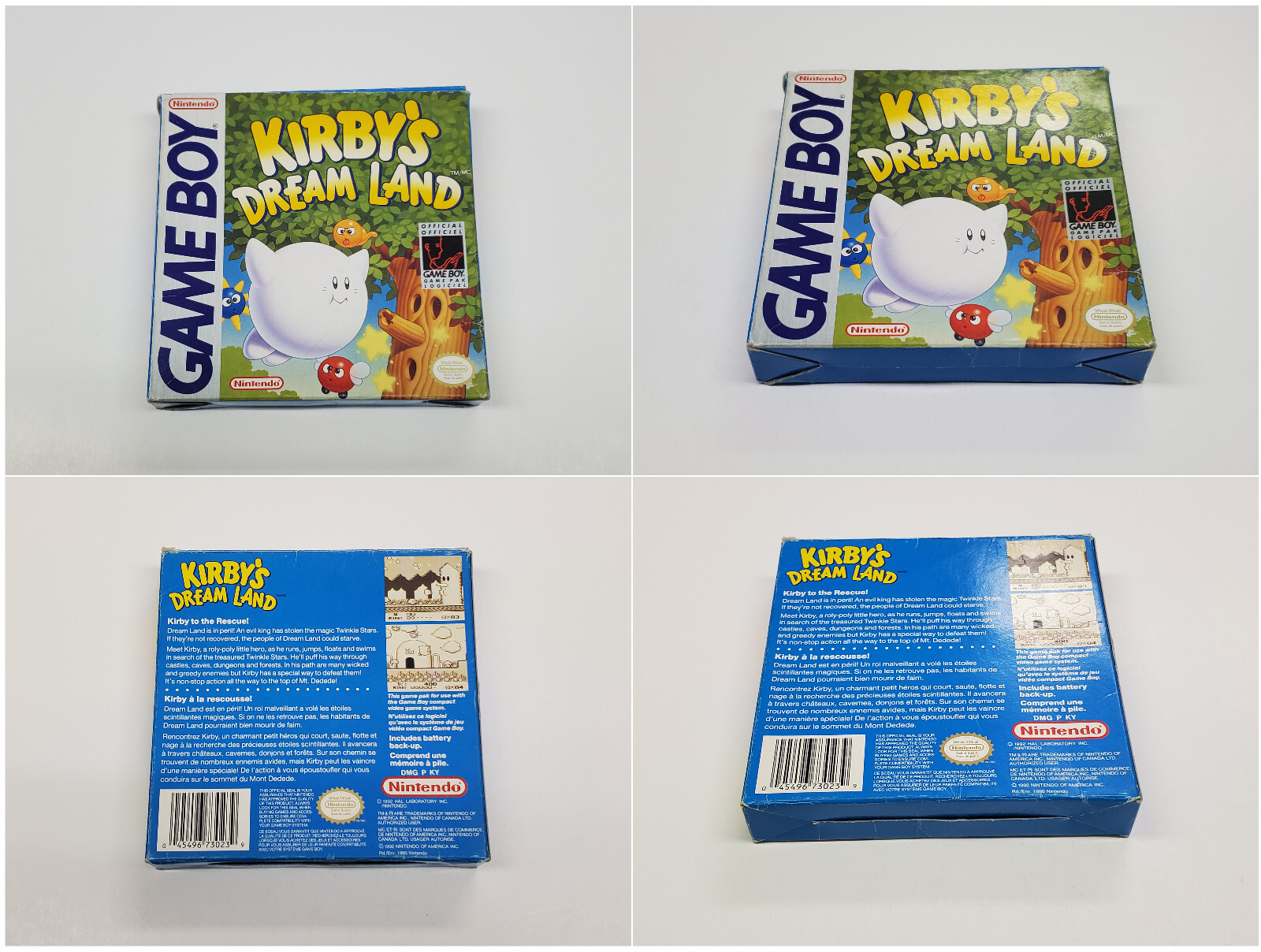Kirby’s Dream Land Nintendo Game Boy Box & Manual *tear