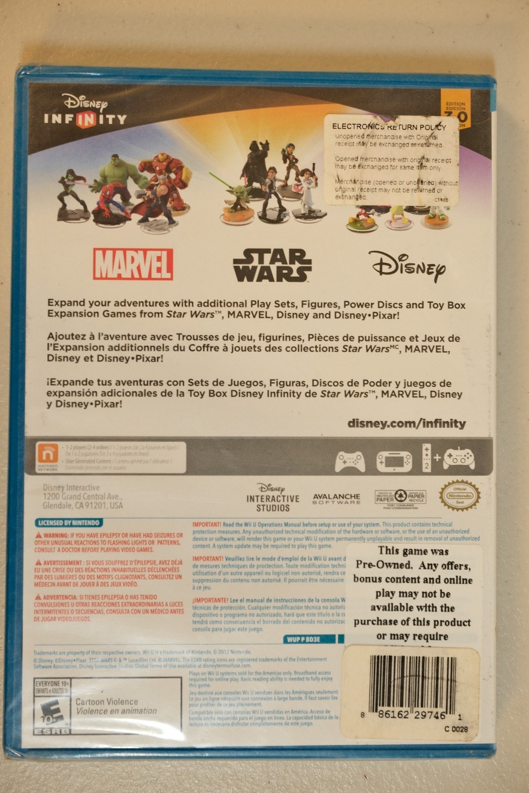 Disney Infinity 3.0 Edition Nintendo Wii U NEW