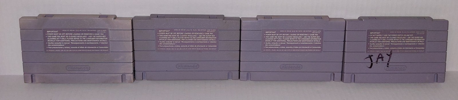 Lot Of 4 Super Nintendo Mixed Sports Games SNES Cartridge ONLY