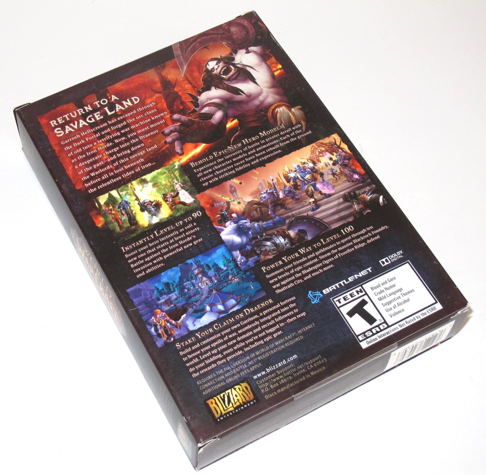 World of Warcraft Warlords of Draenor Expansion Set Brand Factory New Sealed PC
