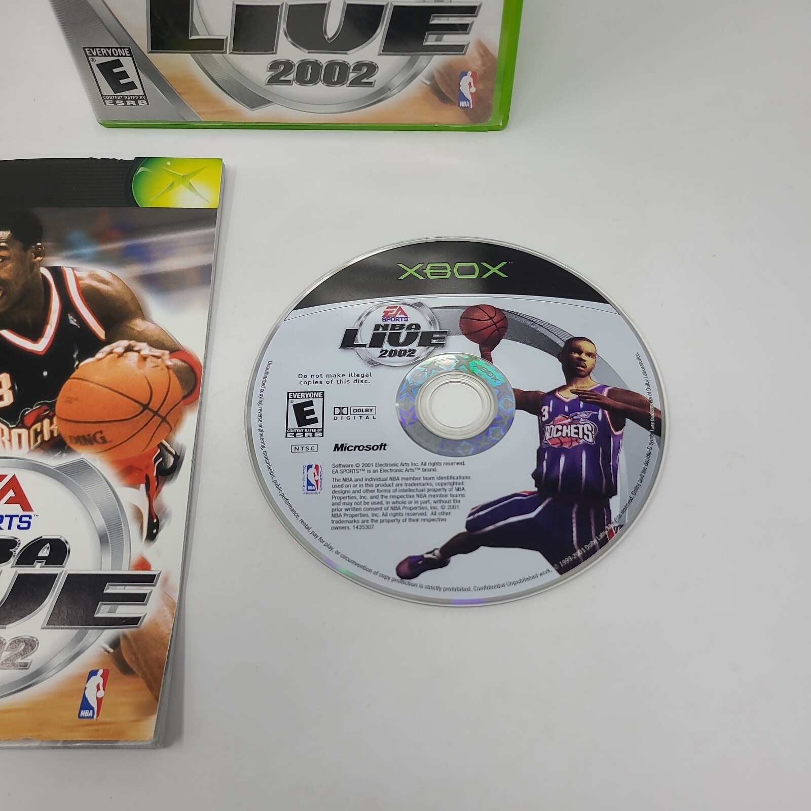 NBA Live 2002 Original Xbox Game Complete Tested Working Basketball