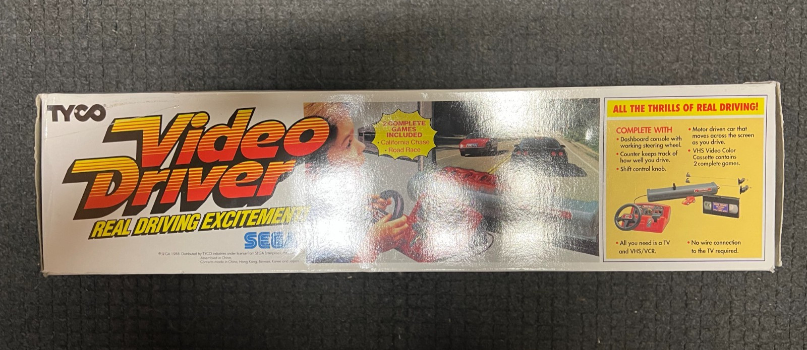 Sega Tyco Video Driver VHS Video Game Instructions Complete Rare Retro