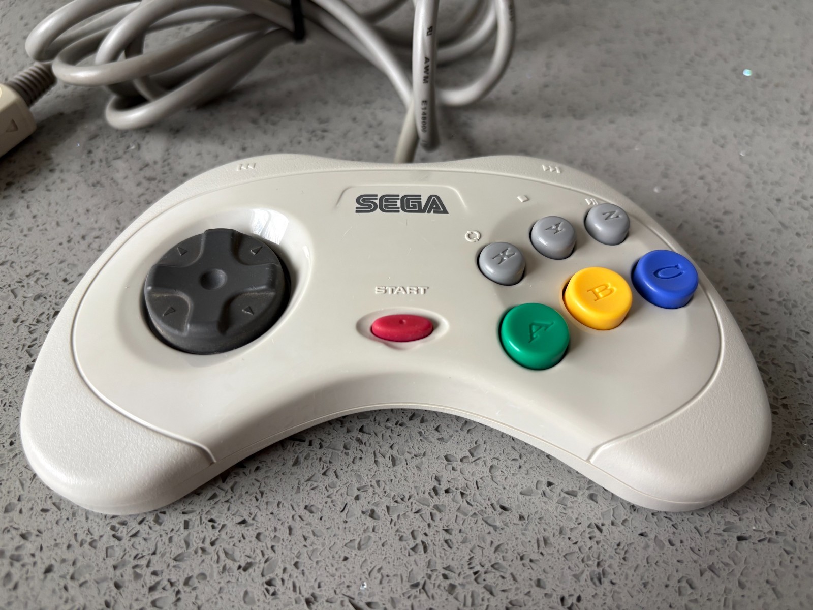 SEGA SATURN SAROO CONSOLE W/ 256GB SD CARD CONTROLLER W/ NEW POWER & AV CABLES
