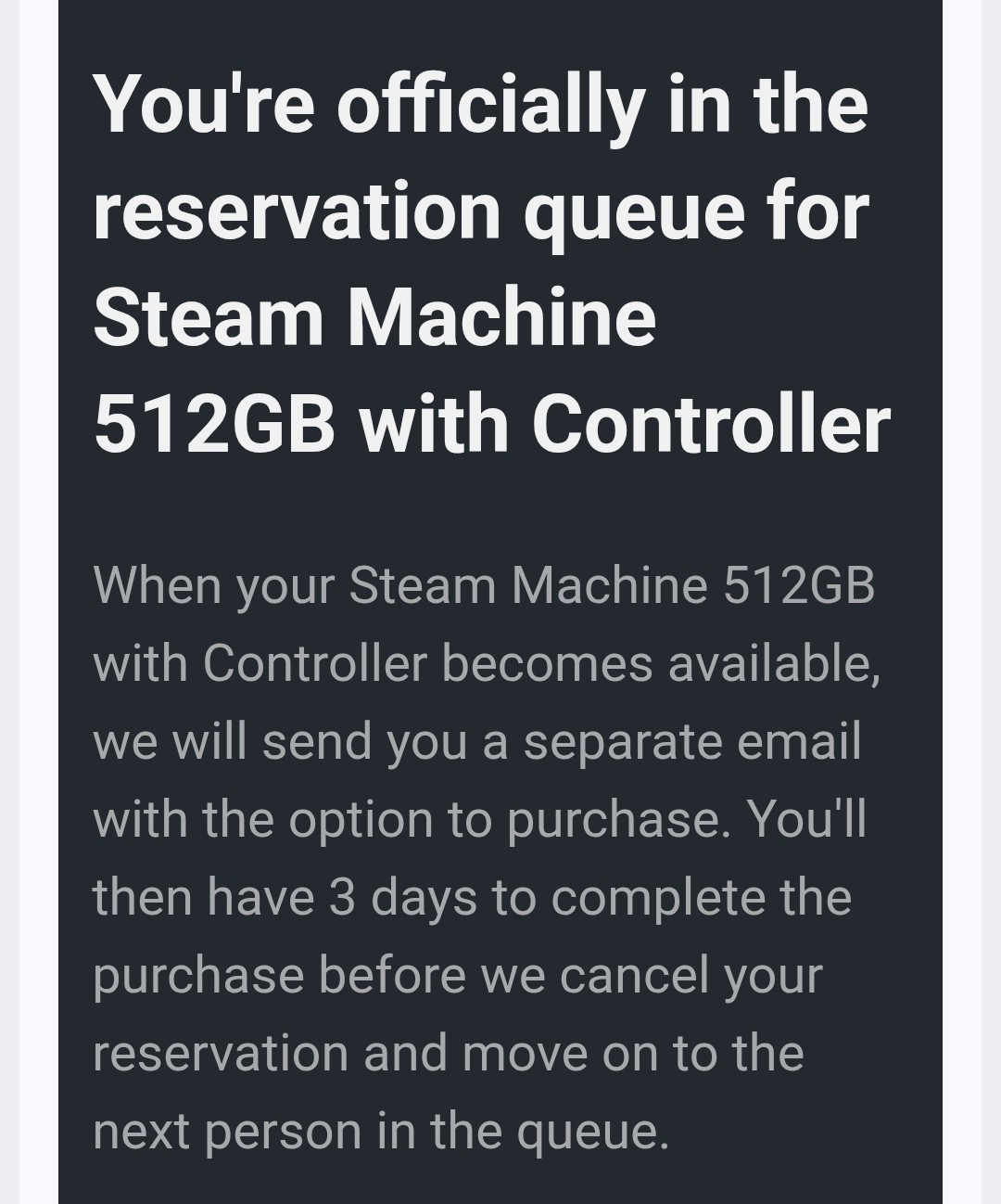 Steam Machine 512GB WITH Controller Valve PC Confirmed Preorder Ships By 7/10