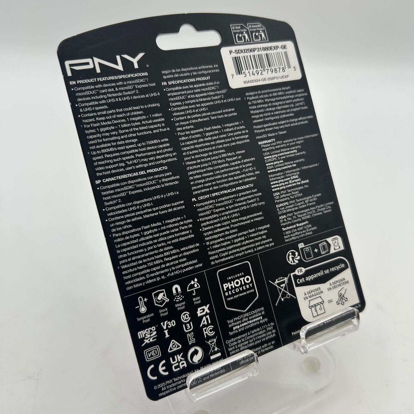 PNY 256GB microSD Express microSDXC Memory Card – Brand New