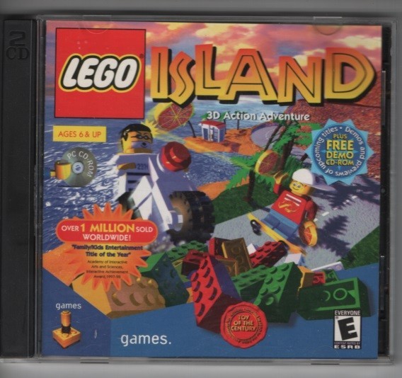 LEGO Island 3D Action Adventure (PC, 1997) Plus Demo CD ROM video game