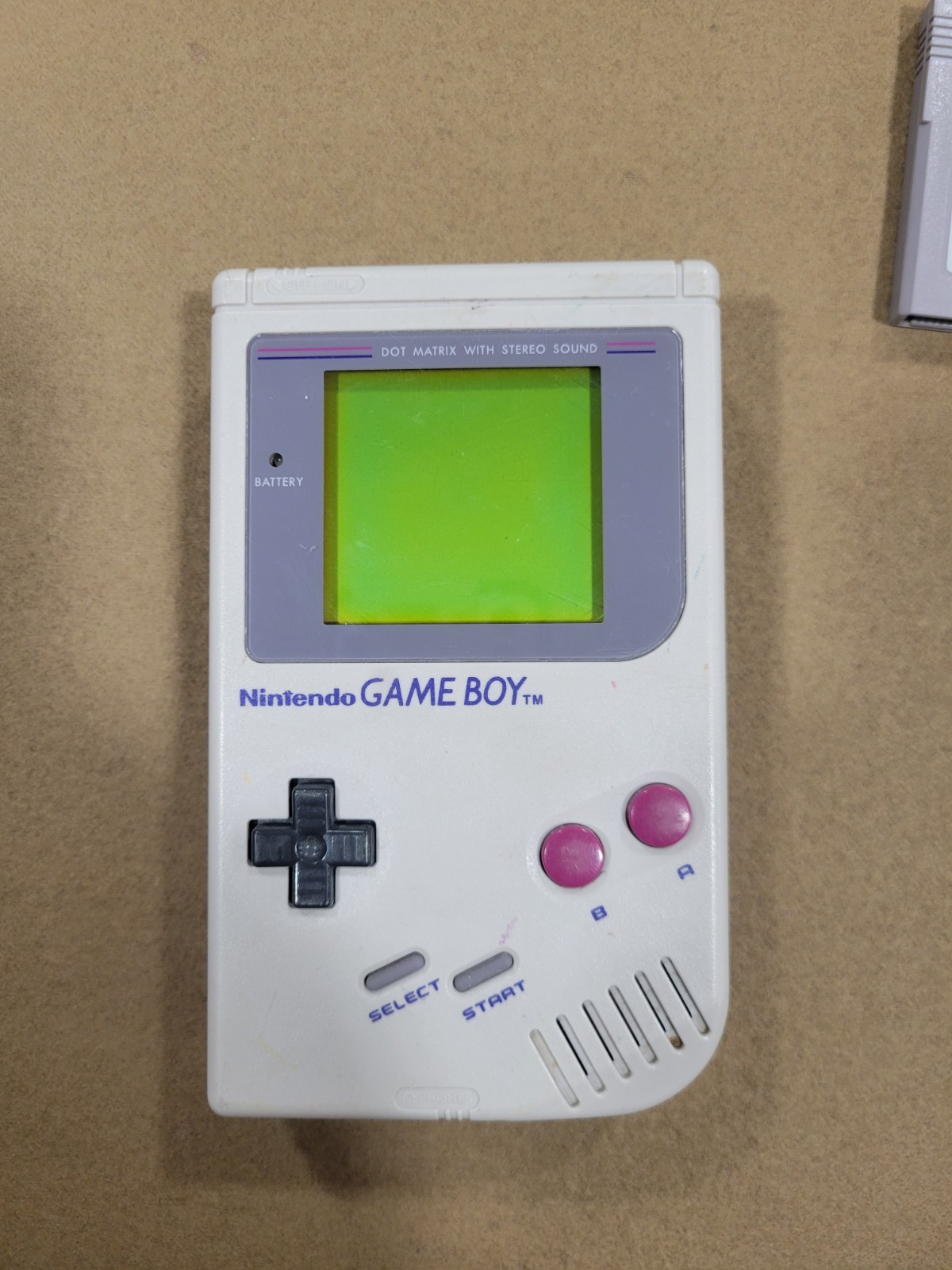 Original Nintendo Game Boy + Night Site. Original Owner