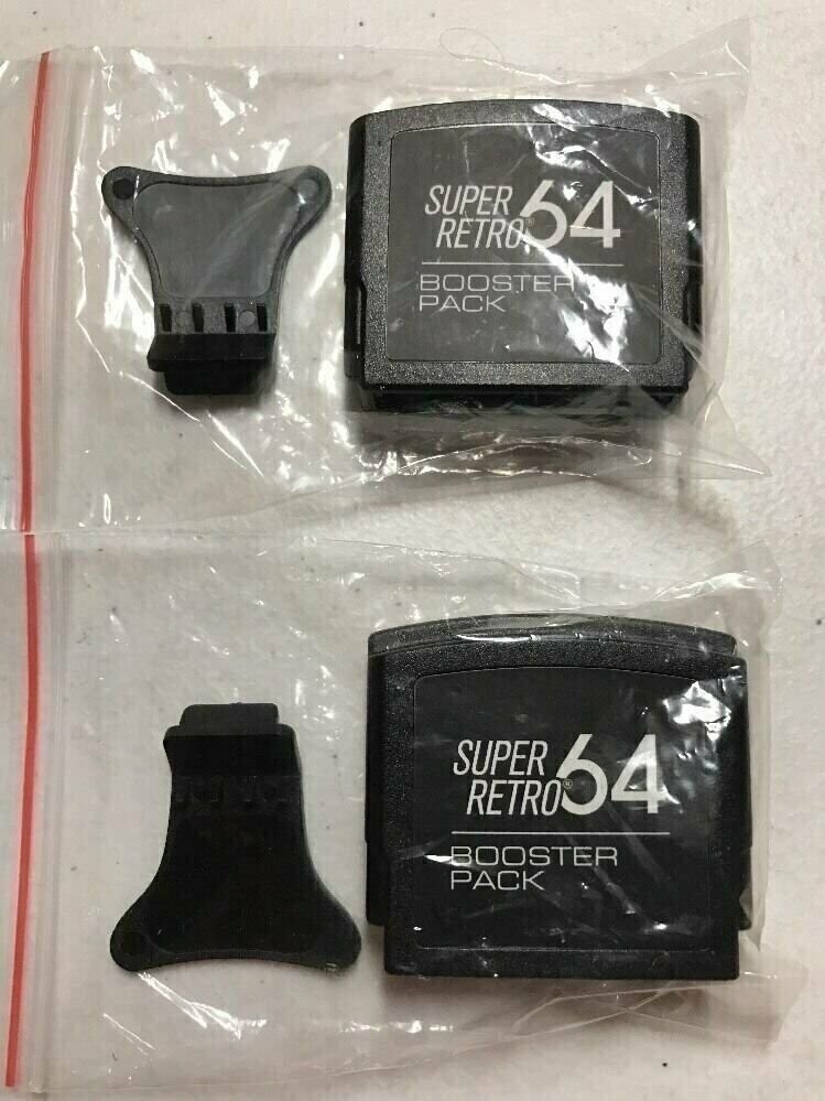 Lot of 2 New Jumper Paks for Nintendo 64 – N64 Console RAM Packs With Tools!
