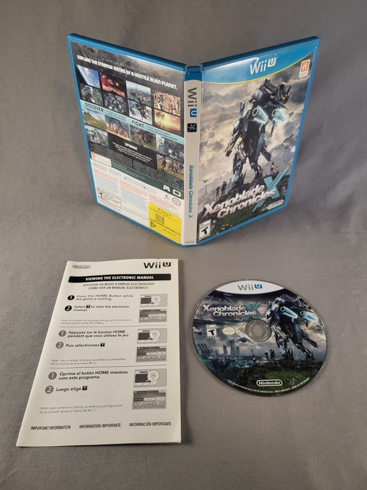 Xenoblade Chronicles X, Wii U, Complete, Authentic!