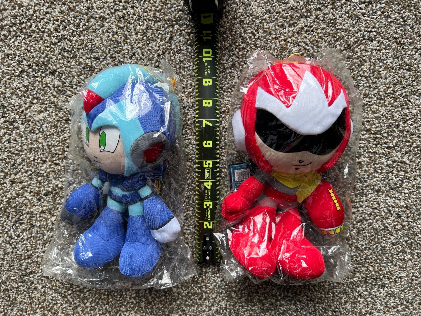 Megaman X 10 Plush Set – Mega Man and Proto Man – New/Sealed with Tags – Vintage