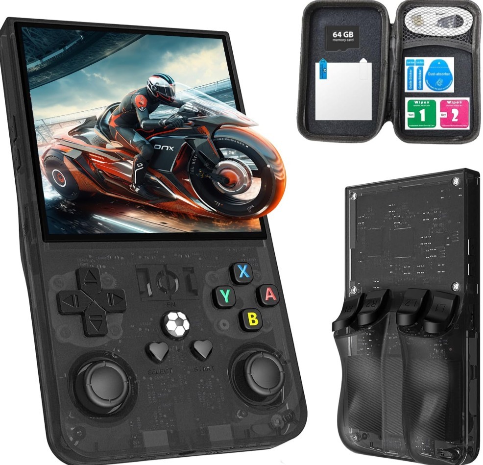 ***New Upgrade R36MAX Retro Handheld Game Console , 4.0 Inch IPS Video Gaming***