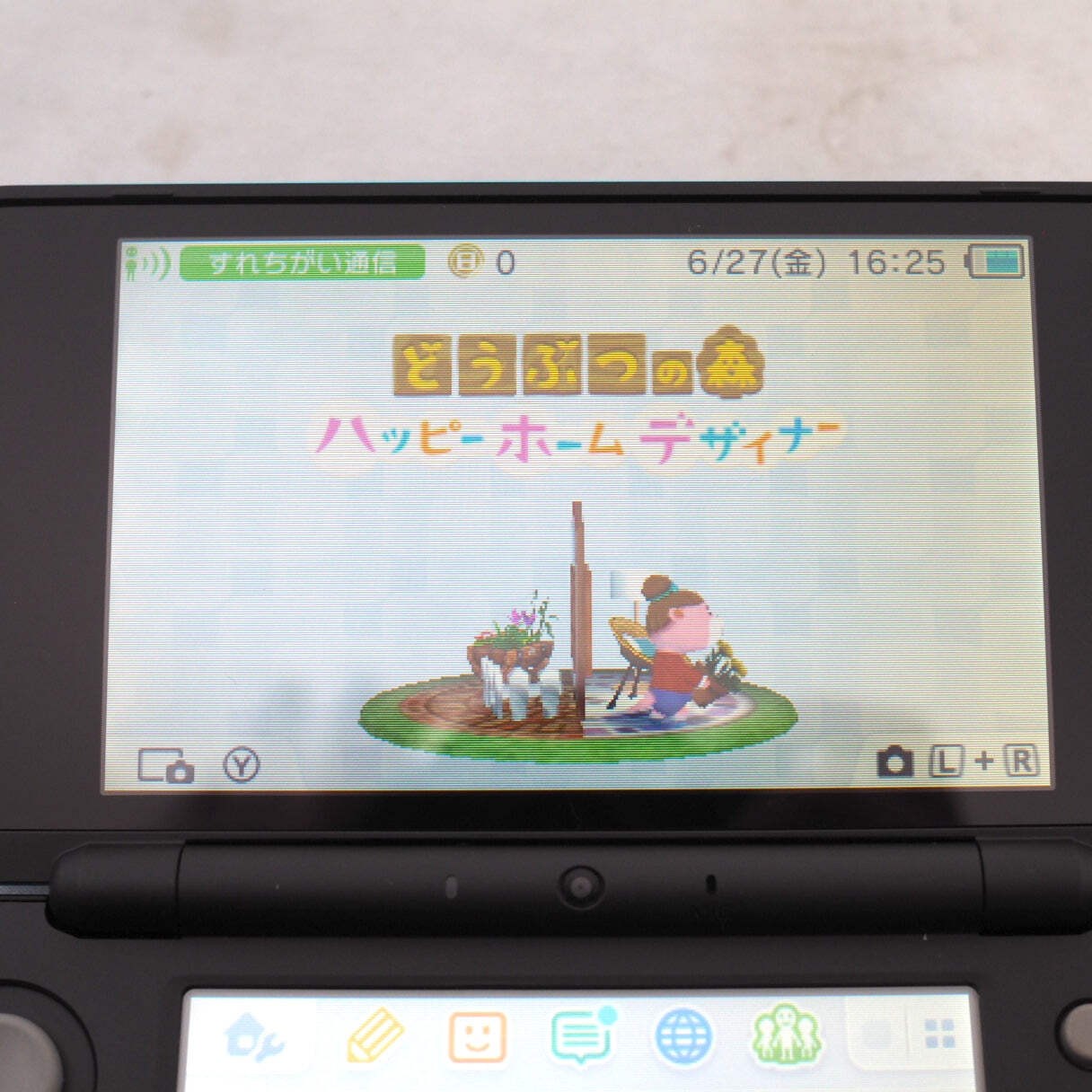Nintendo new 2DS LL Handheld Console only Black×Turquoise JAN-001 Tested NTSC-J